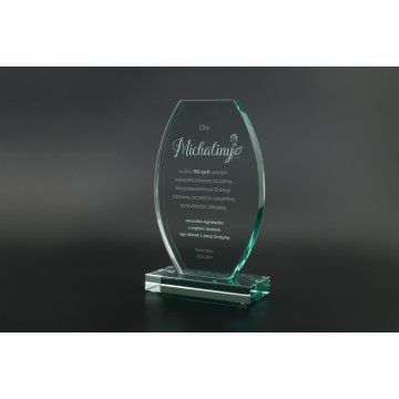 Glass Trophy in Case - Oviedo - TSZ103