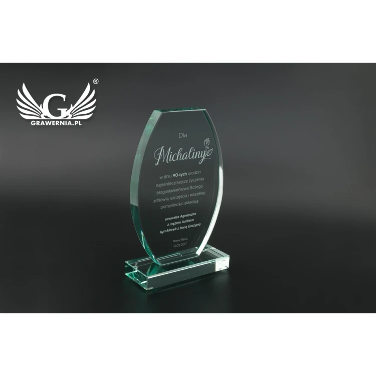 Glass Trophy in Case - Oviedo - TSZ103