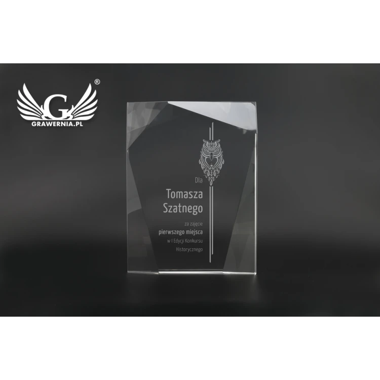 Glass Trophy in Case - Santander - TSZ102