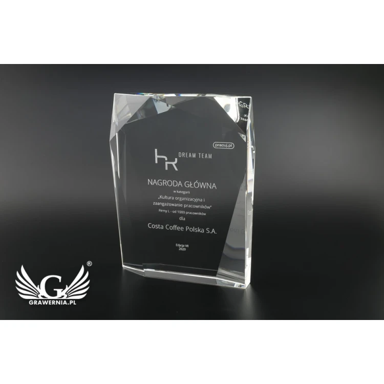 Glass Trophy in Case - Santander - TSZ102