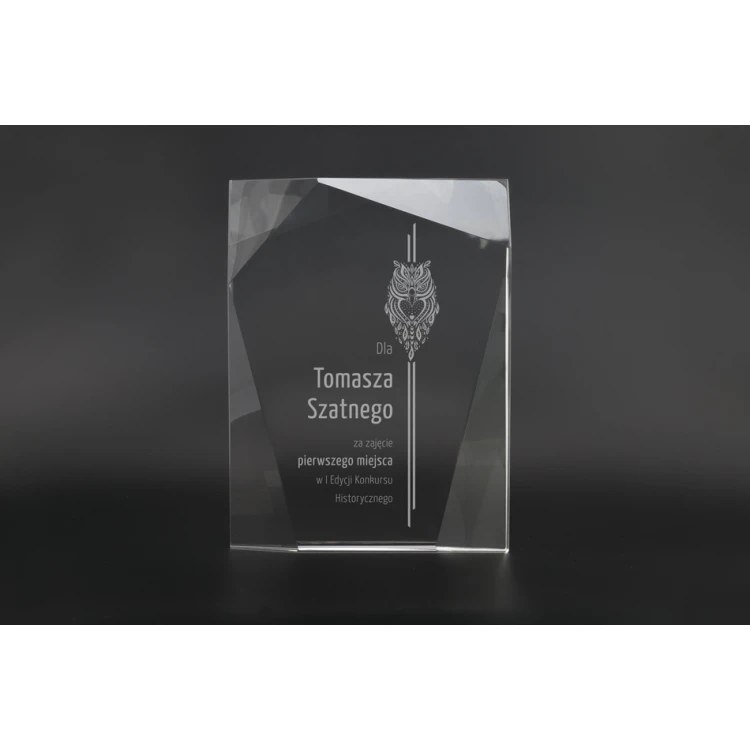 Glass Trophy in Case - Santander - TSZ102