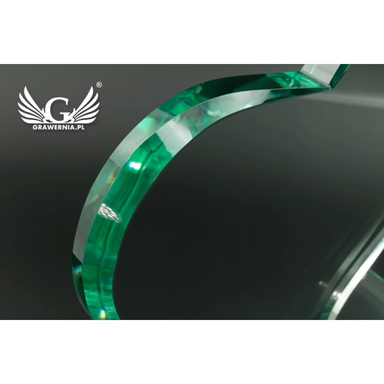 Glass Trophy in Case - HEART 4 - TSZ071