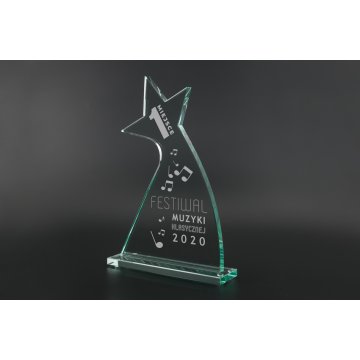Glass Trophy in Case - Star 2 - TSZ104
