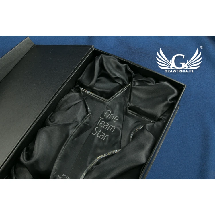Glass Trophy in Case - STAR