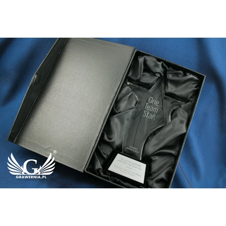 Glass Trophy in Case - STAR