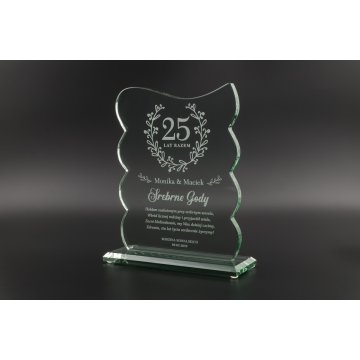 Glass Trophy in Case - Swing - TSZ077