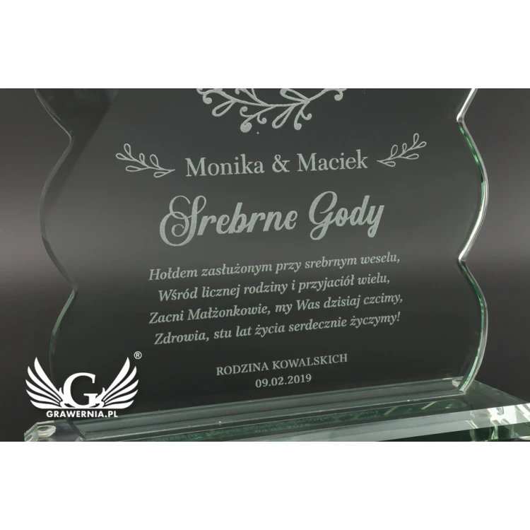 Glass Trophy in Case - Swing - TSZ077