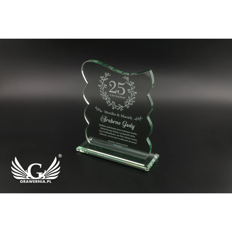 Glass Trophy in Case - Swing - TSZ077