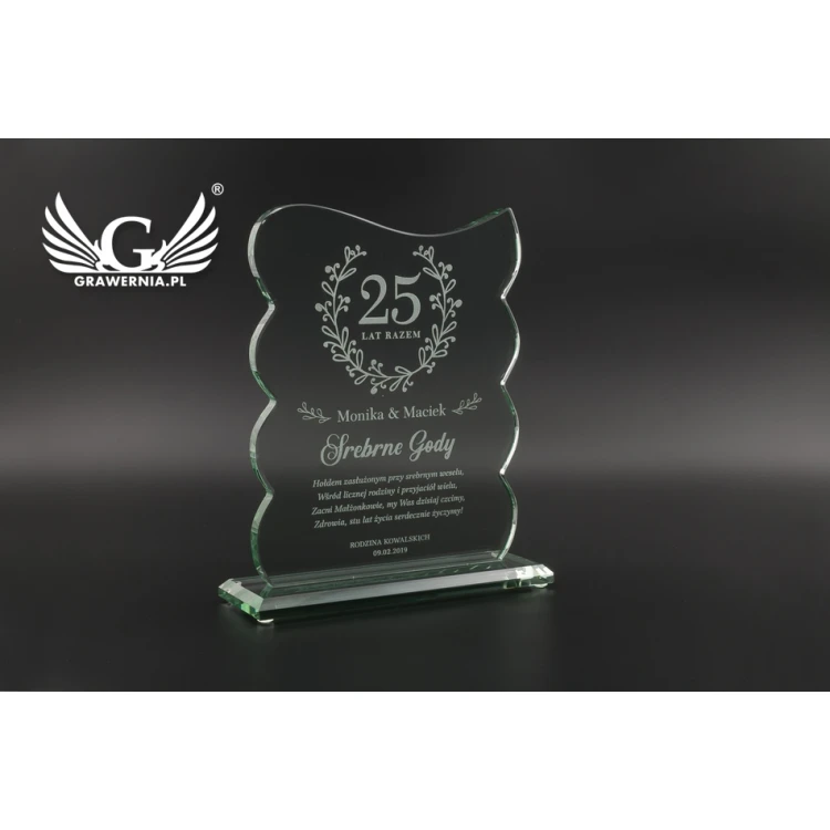 Glass Trophy in Case - Swing - TSZ077