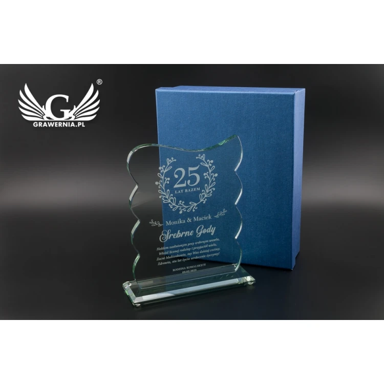 Glass Trophy in Case - Swing - TSZ077