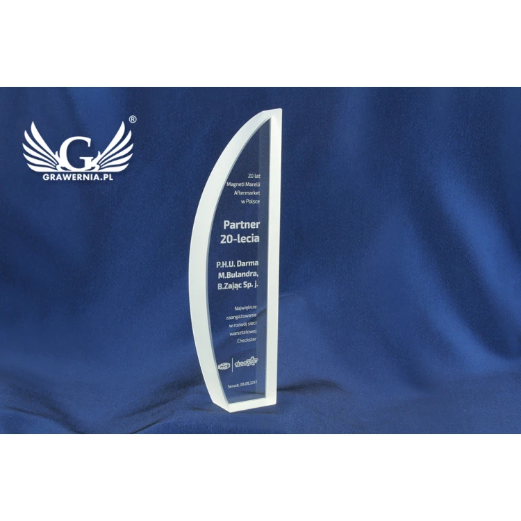 Glass Trophy in Case - VENUS