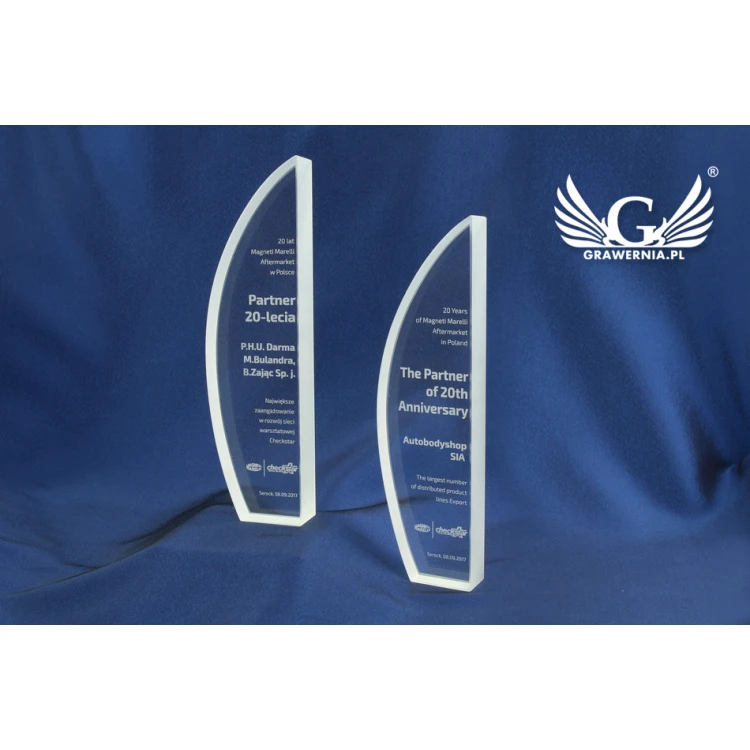 Glass Trophy in Case - VENUS