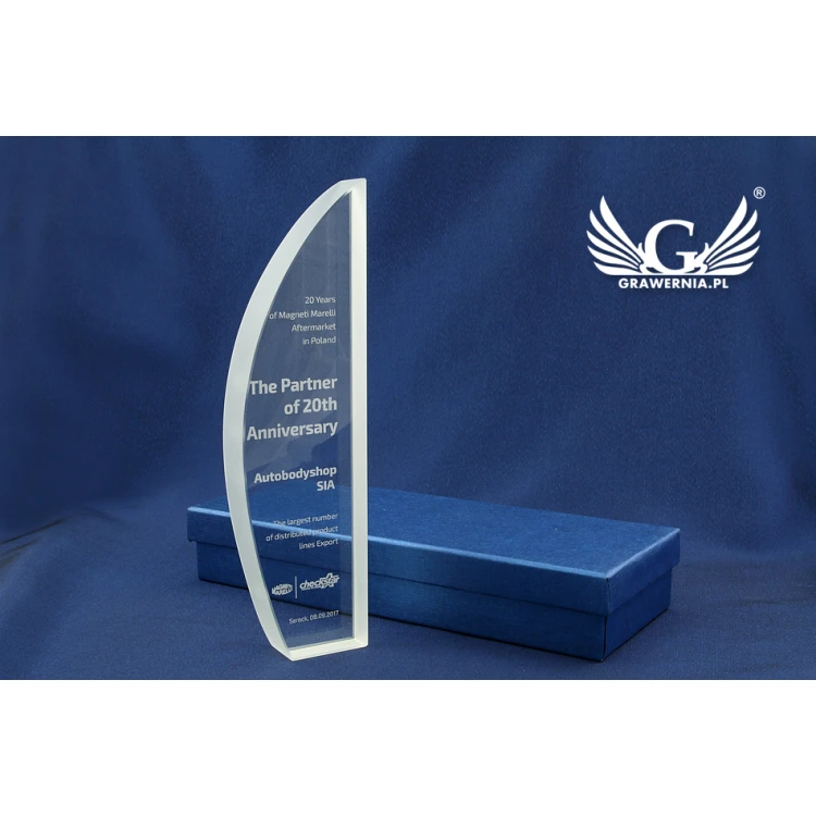 Glass Trophy in Case - VENUS