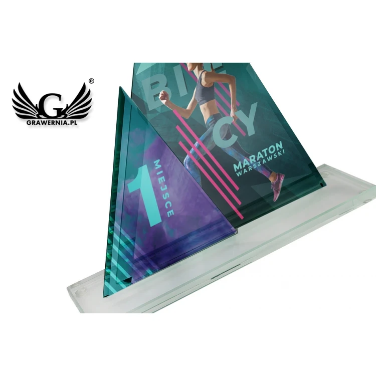 UV Print Glass Trophy - Pascal - TSZ083