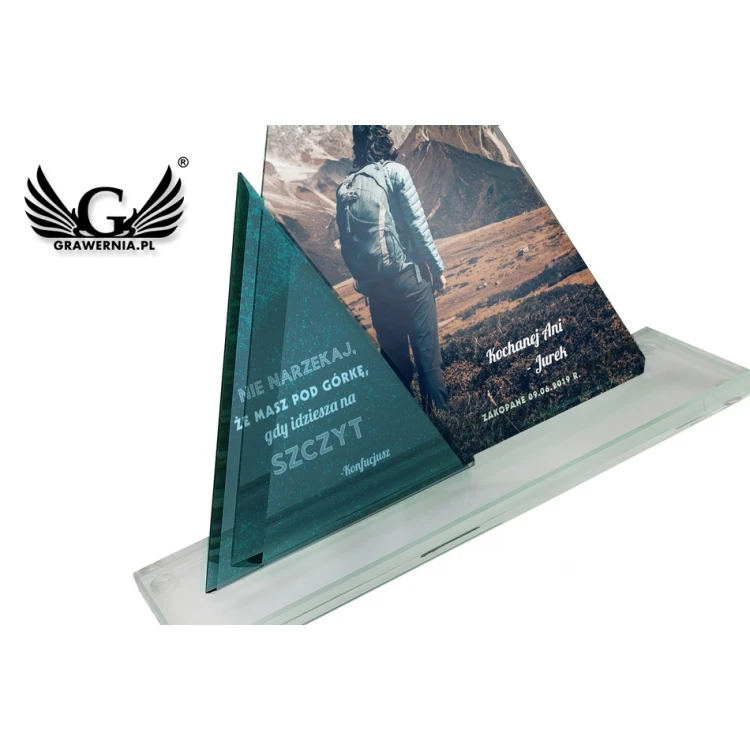 UV Print Glass Trophy - Pascal - TSZ084