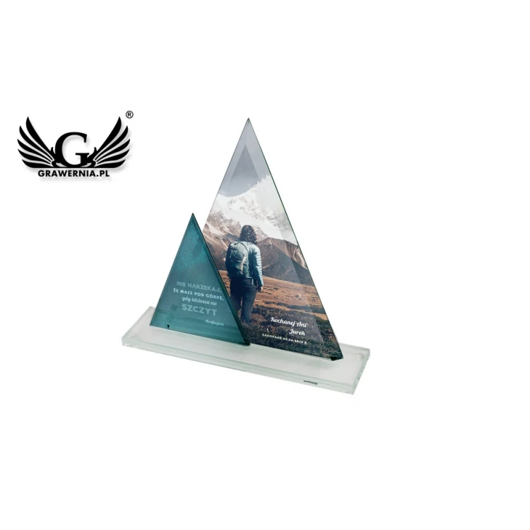 UV Print Glass Trophy - Pascal - TSZ084