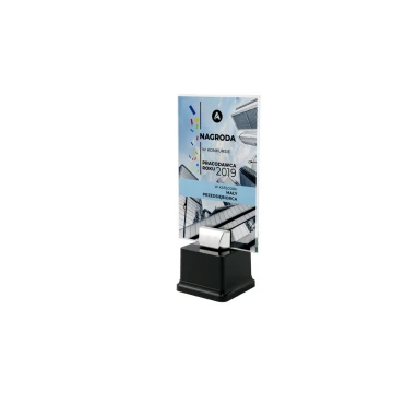 UV Print Glass Trophy on Pedestal - Ludit - TSZ108