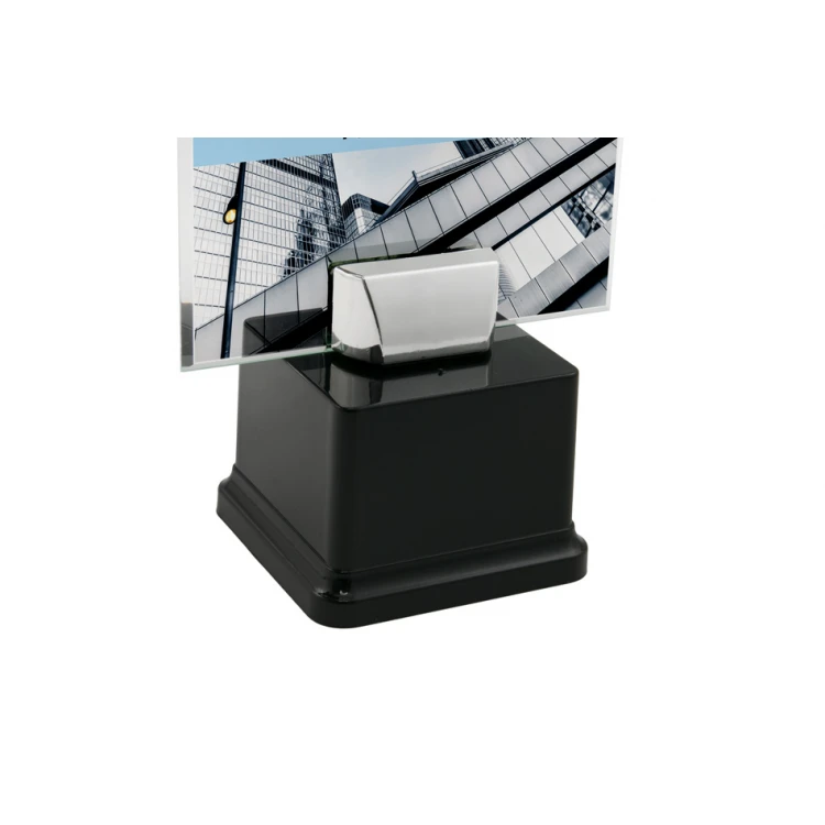 UV Print Glass Trophy on Pedestal - Ludit - TSZ108