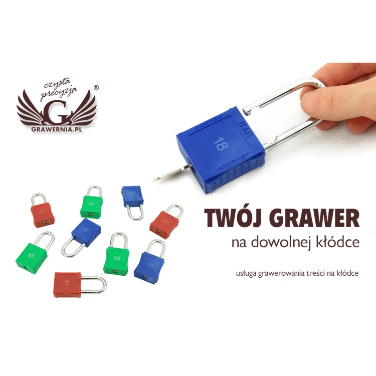 Laser marking on padlock - UGR4