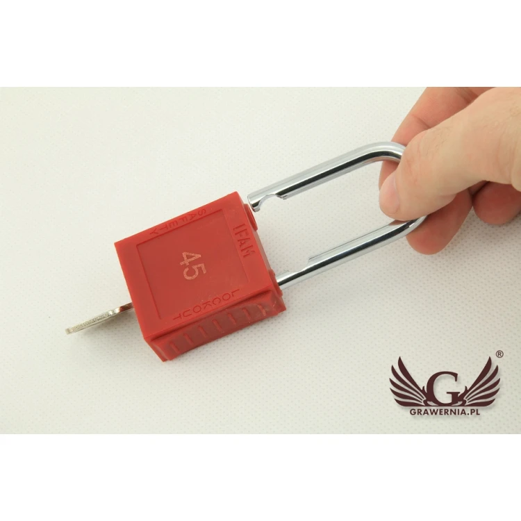 Laser marking on padlock - UGR4