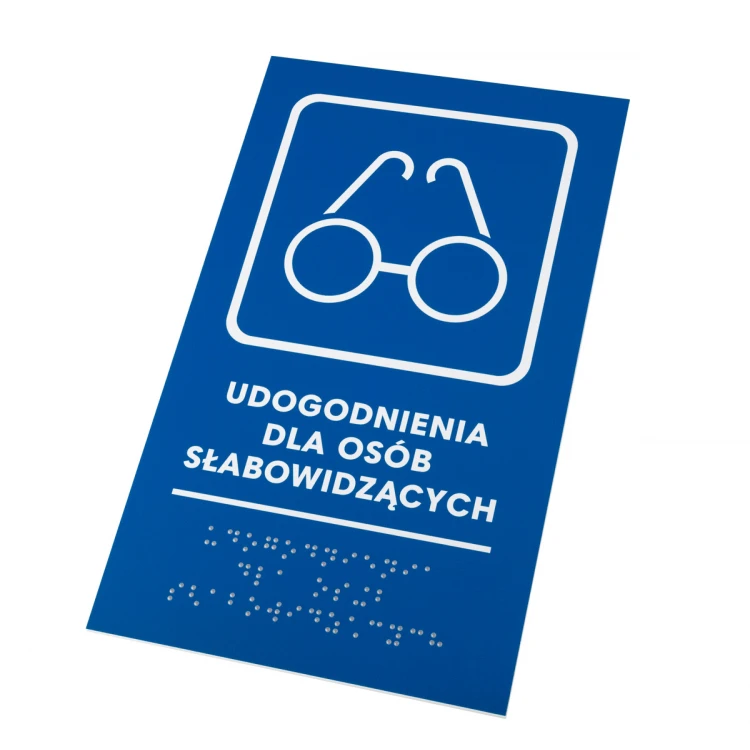Facilities for the Visually Impaired - Braille Signage - Size 140x235mm - Hard PVC - TAB476