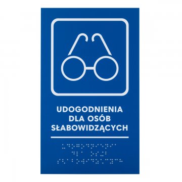 Facilities for the Visually Impaired - Braille Signage - Size 140x235mm - Hard PVC - TAB476