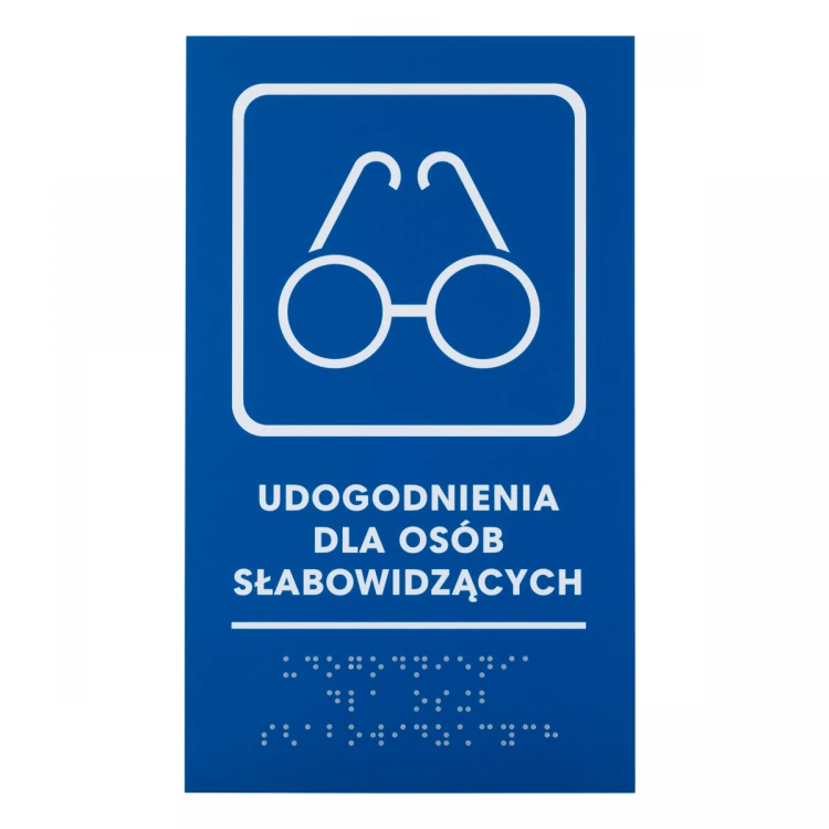 Facilities for the Visually Impaired - Braille Signage - Size 140x235mm - Hard PVC - TAB476