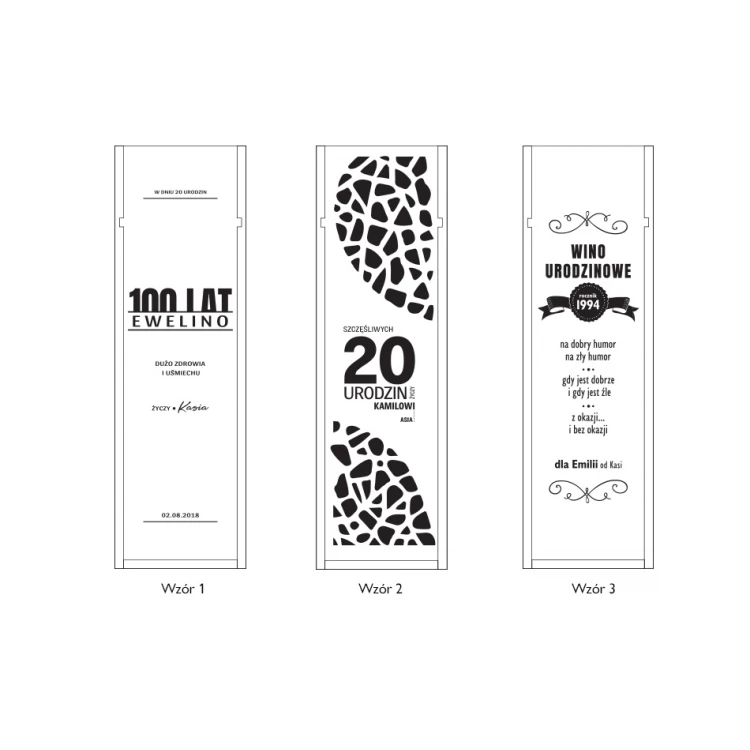 Birthday Alcohol Box - Laser Engraved - SK011