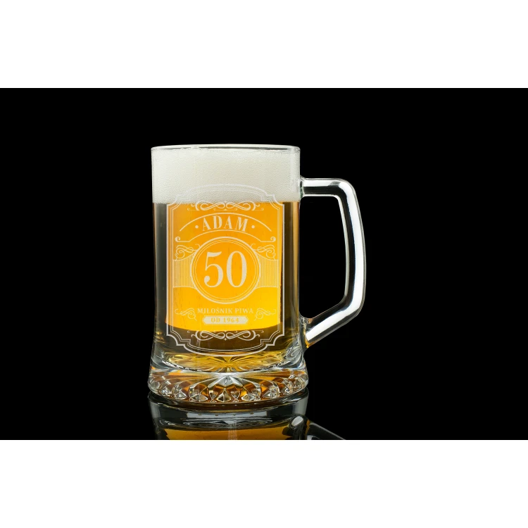 Birthday Beer Mug with Engraving - Beer Lover - KUF005