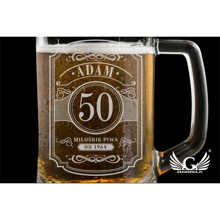 Birthday Beer Mug with Engraving - Beer Lover - KUF005