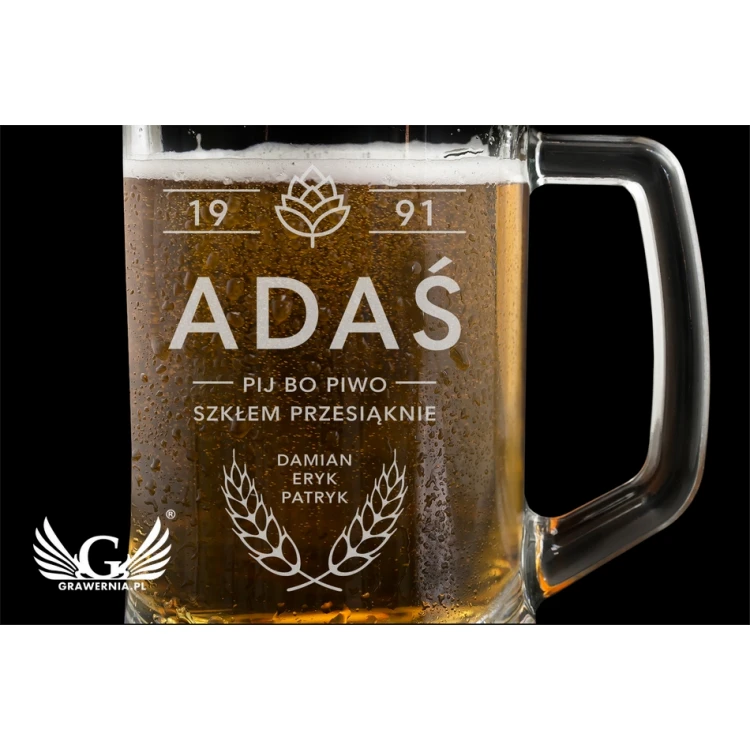 Birthday beer mug with engraving - MUG007