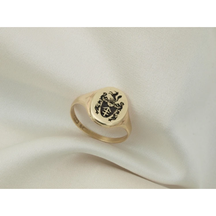 Coat of Arms Engraving Service on Signet Rings - Heraldic Signets - SY006