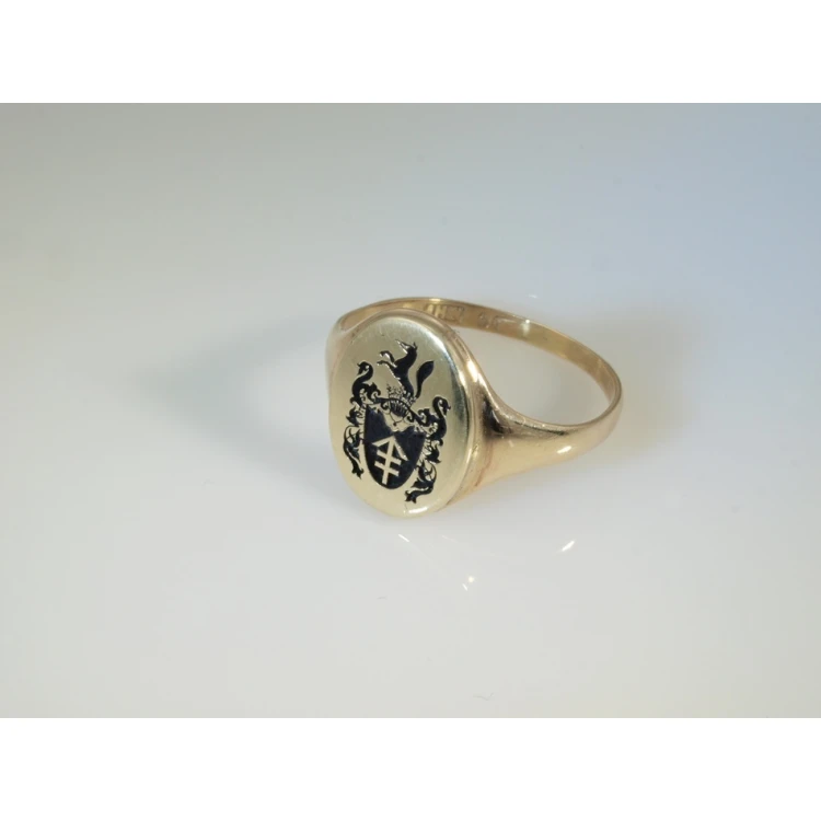 Coat of Arms Engraving Service on Signet Rings - Heraldic Signets - SY006