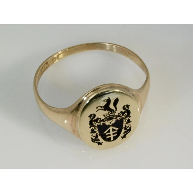 Coat of Arms Engraving Service on Signet Rings - Heraldic Signets - SY006