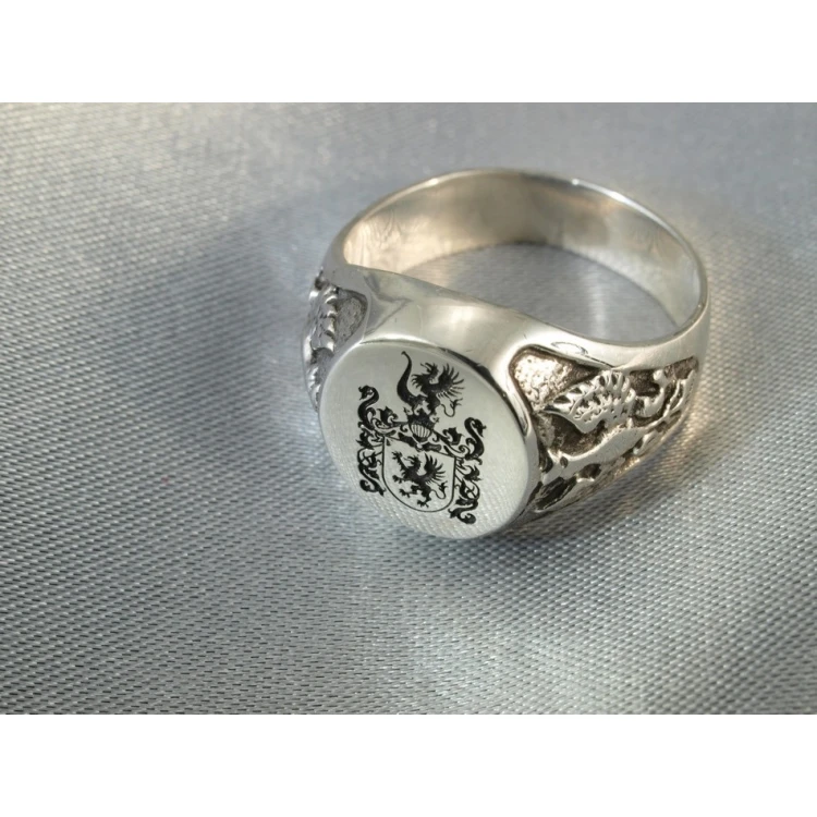 Coat of Arms Engraving Service on Signet Rings - Heraldic Signets - SY008