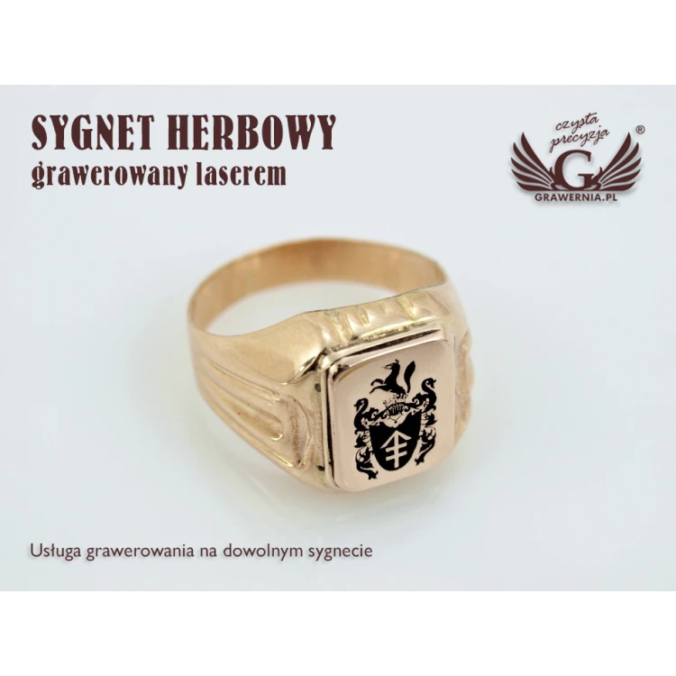Coat of Arms Engraving Service on Signet Rings - Heraldic Signets - SY009