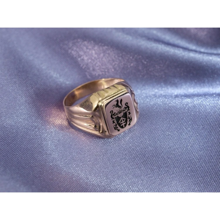 Coat of Arms Engraving Service on Signet Rings - Heraldic Signets - SY009