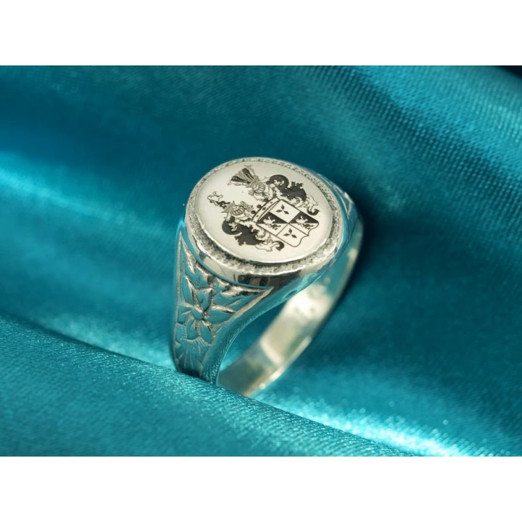 Coat of Arms Engraving Service on Signet Rings - Heraldic Signets - SY010