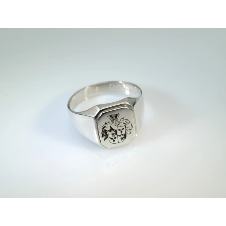 Coat of Arms Engraving Service on Signet Rings - Heraldic Signets - SY010