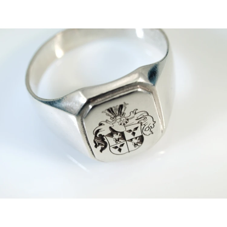 Coat of Arms Engraving Service on Signet Rings - Heraldic Signets - SY010