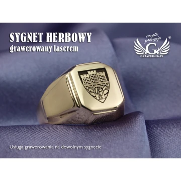 Coat of Arms Engraving Service on Signet Rings - Heraldic Signets - SY011