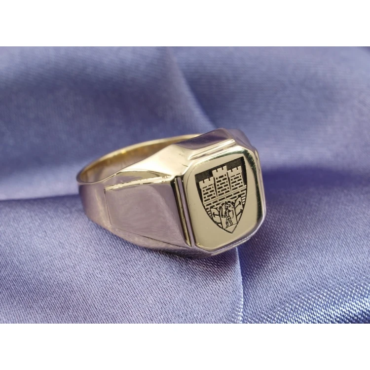 Coat of Arms Engraving Service on Signet Rings - Heraldic Signets - SY011