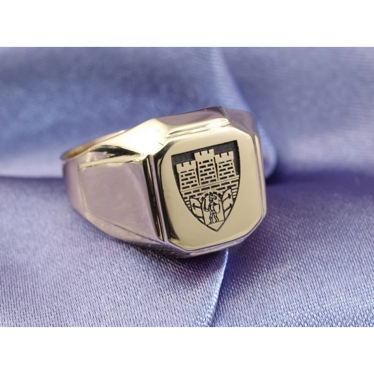 Coat of Arms Engraving Service on Signet Rings - Heraldic Signets - SY011