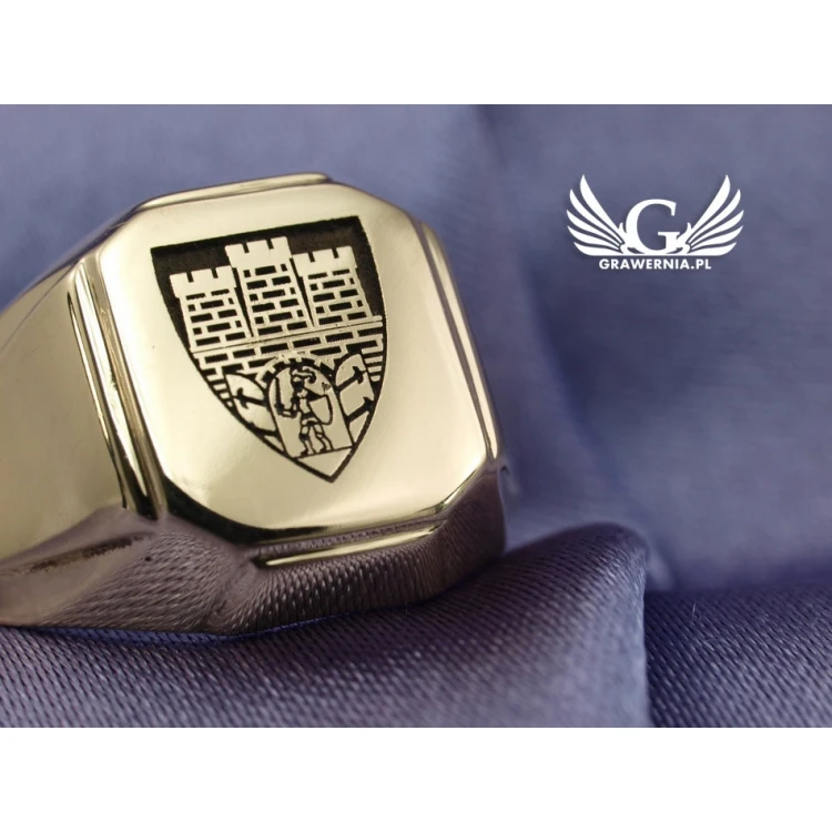 Coat of Arms Engraving Service on Signet Rings - Heraldic Signets - SY011