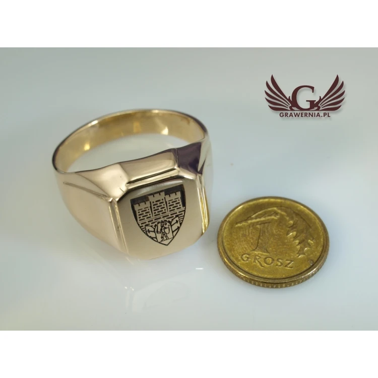 Coat of Arms Engraving Service on Signet Rings - Heraldic Signets - SY011