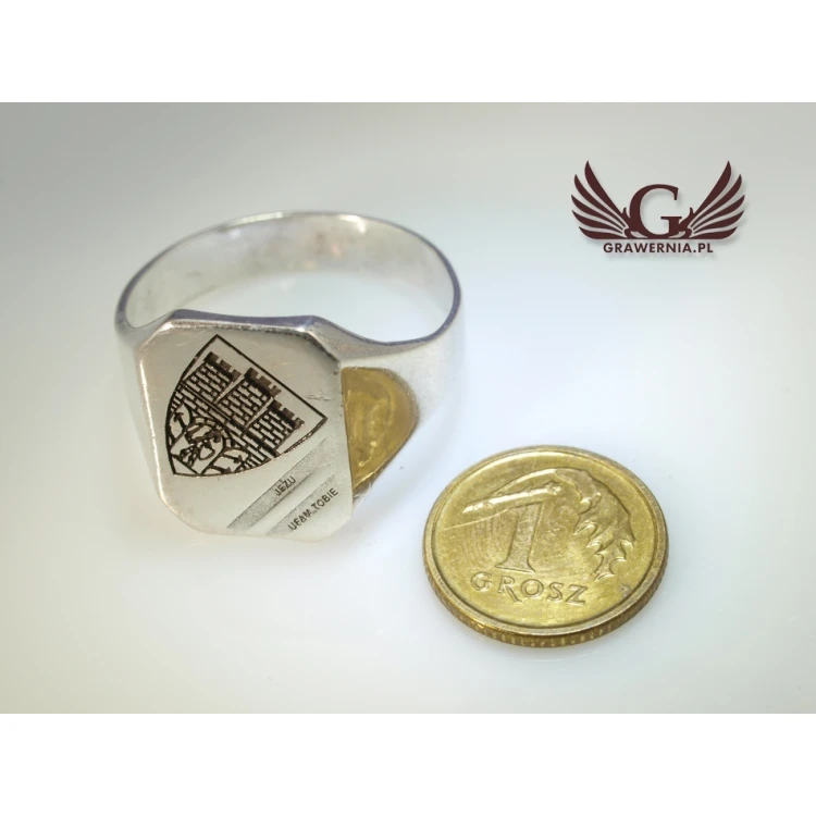 Coat of Arms Engraving Service on Signet Rings - Heraldic Signets - SY012