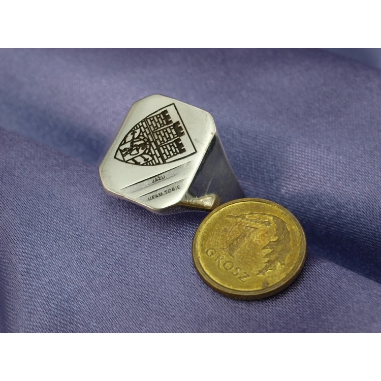 Coat of Arms Engraving Service on Signet Rings - Heraldic Signets - SY012