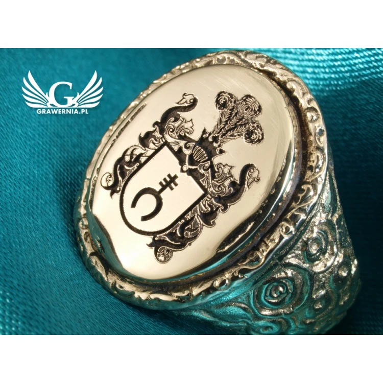 Coat of Arms Engraving Service on Signet Rings - Heraldic Signets - SY014
