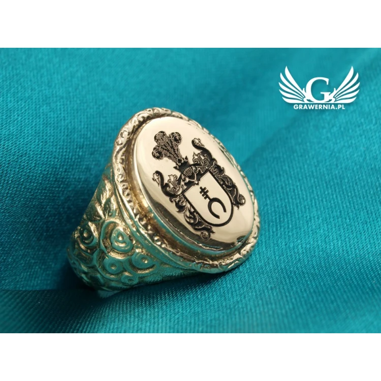 Coat of Arms Engraving Service on Signet Rings - Heraldic Signets - SY014