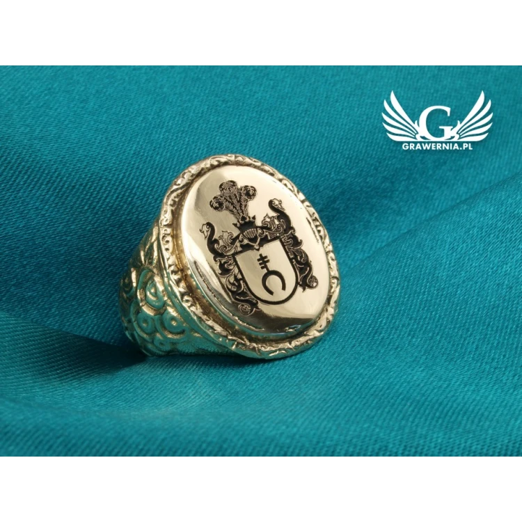 Coat of Arms Engraving Service on Signet Rings - Heraldic Signets - SY014